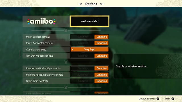 Enable amiibo functionality in The Legend of Zelda: Tears of the Kingdom